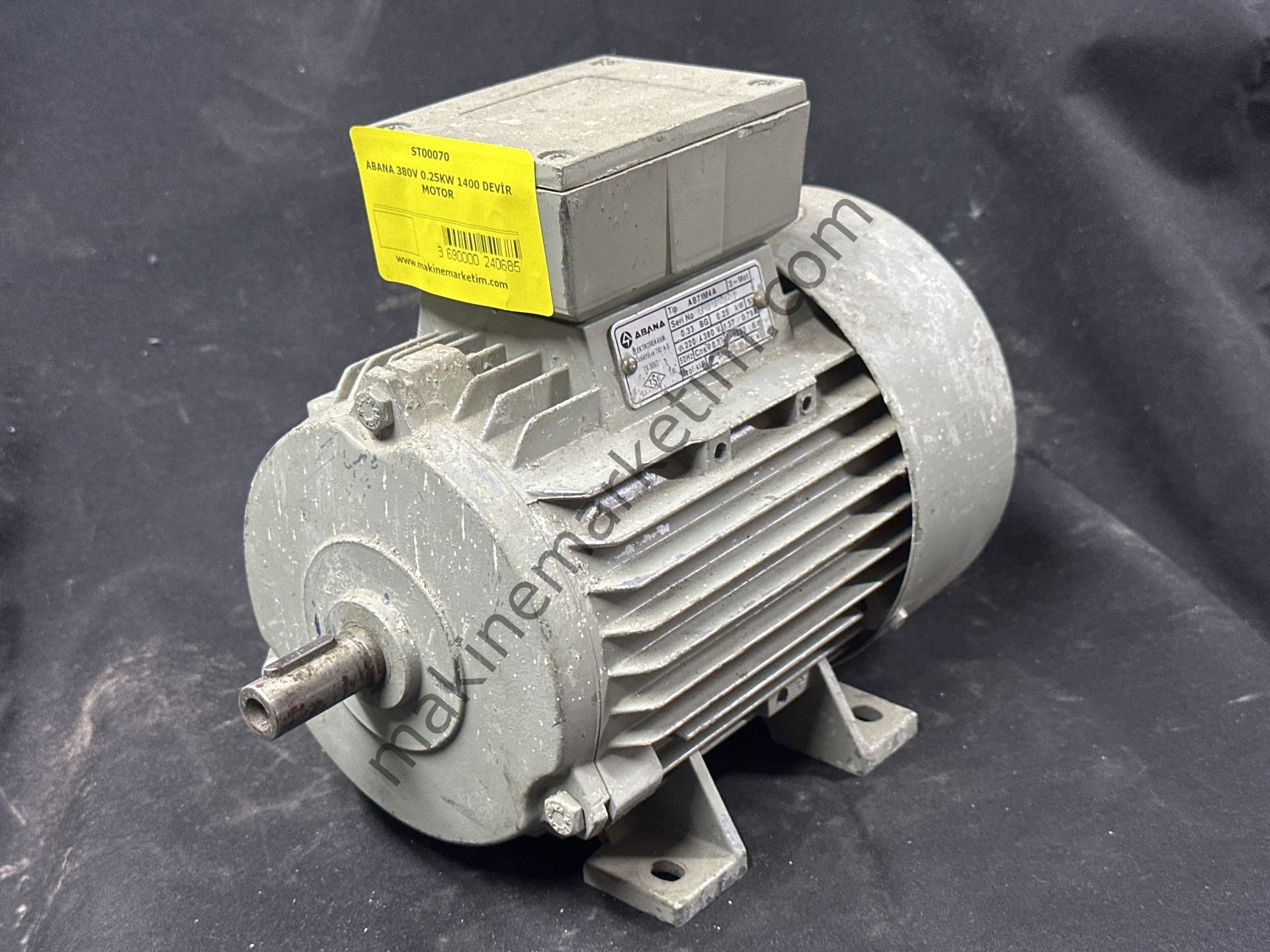 ABANA 380V 0.25KW 1400 DEVİR MOTOR