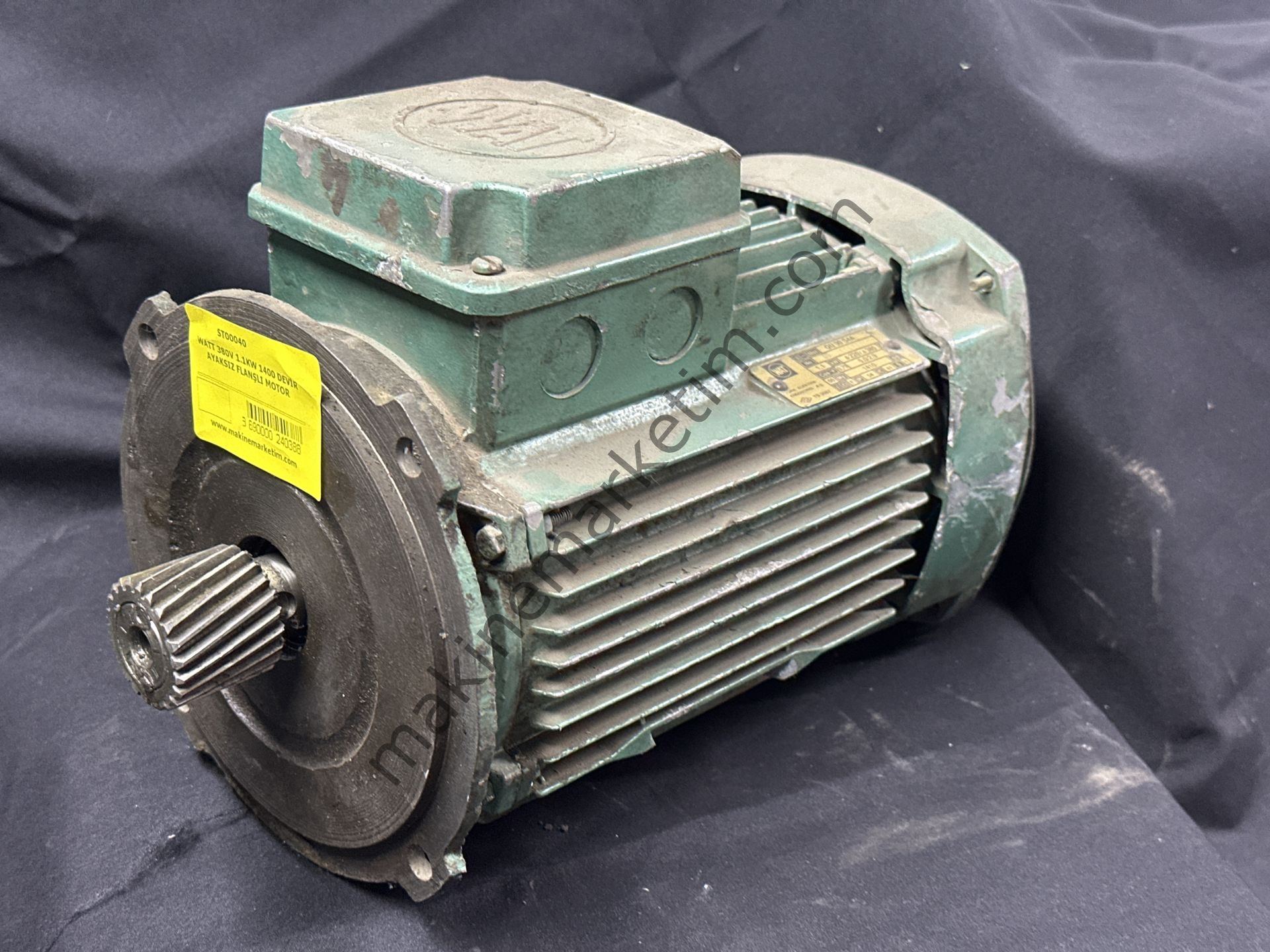 WAT 380V 1.1KW 1400 DEVİR AYAKSIZ FLANŞLI MOTOR