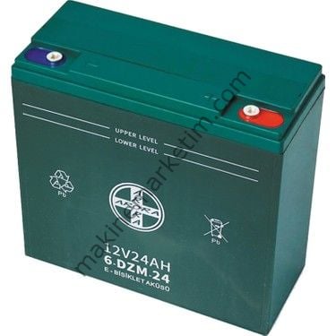 Arora 12V 24 AH Jel Akü Elektrikli Bisiklet Aküsü