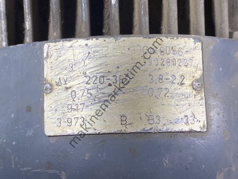 GAMAK 380V 0.75KW 900 DEVİR