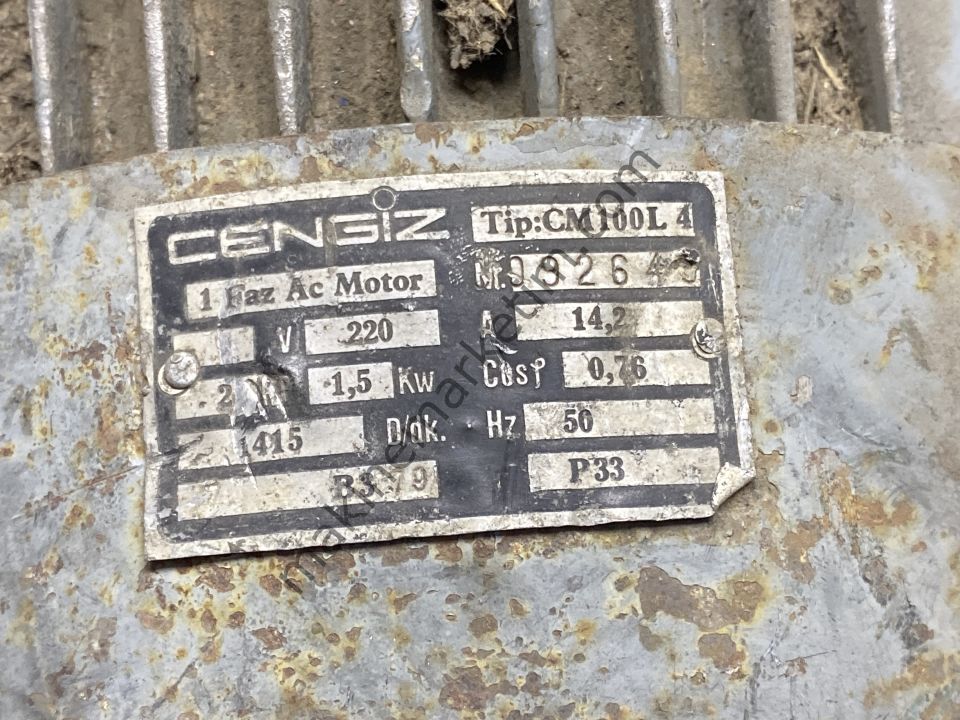 CENGİZ 380V 1.5KW 1400 DEVİR MOTOR