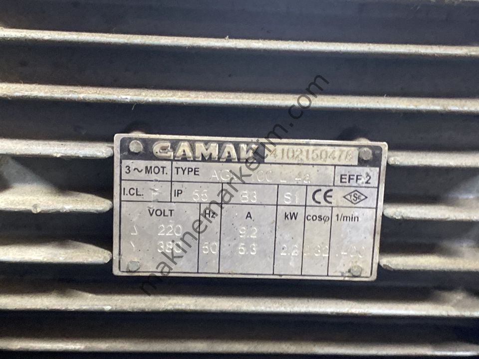 GAMAK 380V 2.2KW 1400 DEVİR ŞANZUMAN MOTORU