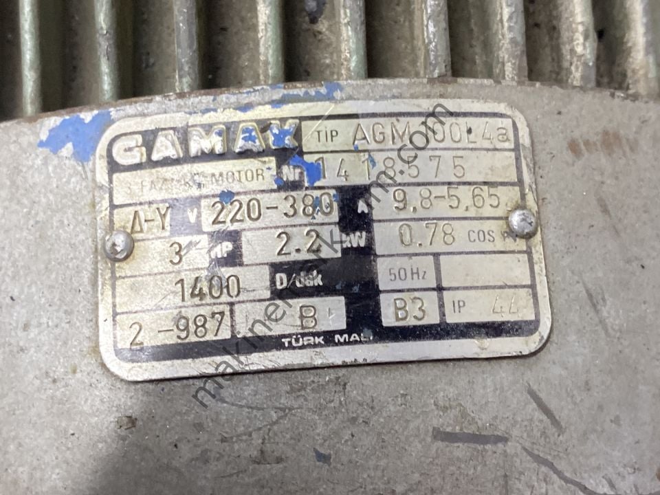 GAMAK  380V 2.2KW 1400 DEVİR  MOTOR