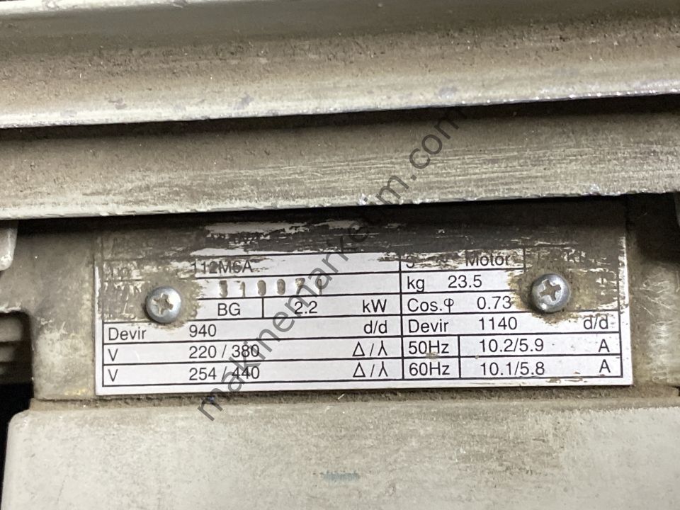 ABANA 380V 2.2KW 900 DEVİR MOTOR