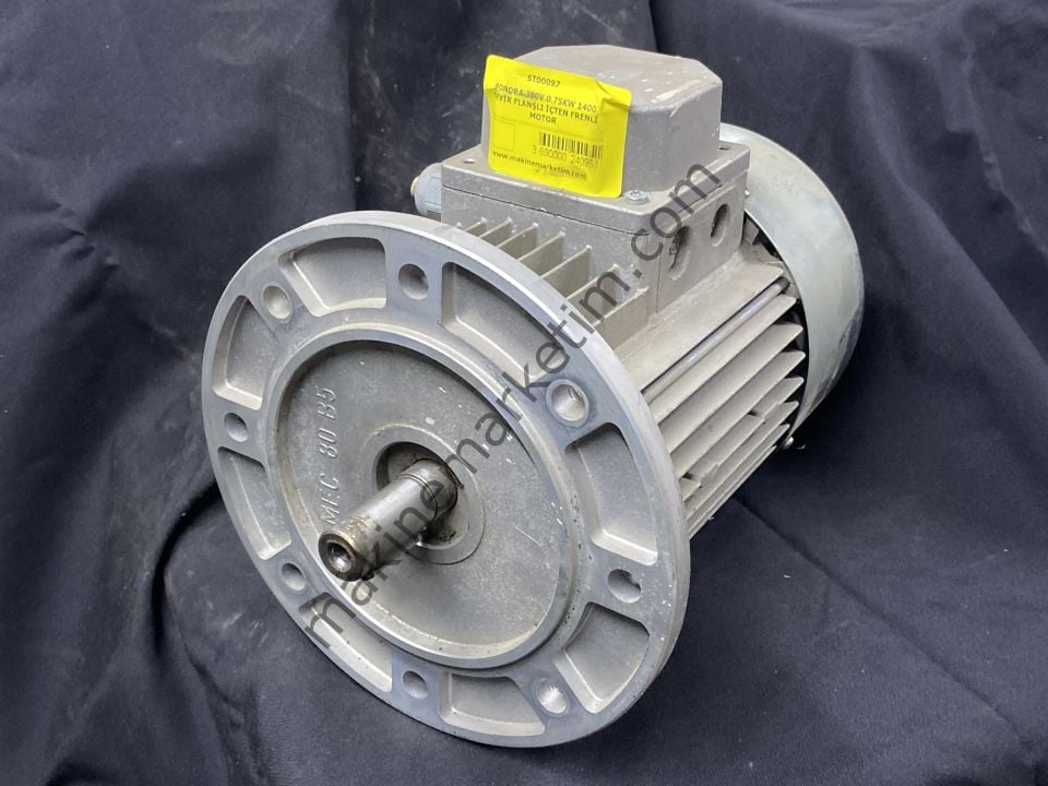 BONORA 380V 0.75KW 1400 DEVİR FLANŞLI İÇTEN FRENLİ MOTOR