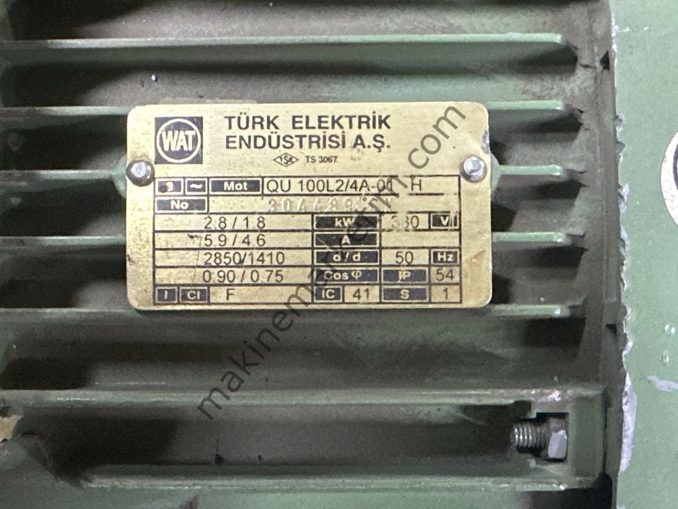 WAT 380V 1.8KW 1400D 2.8KW 2800D ÇİFT DEVİR MOTOR