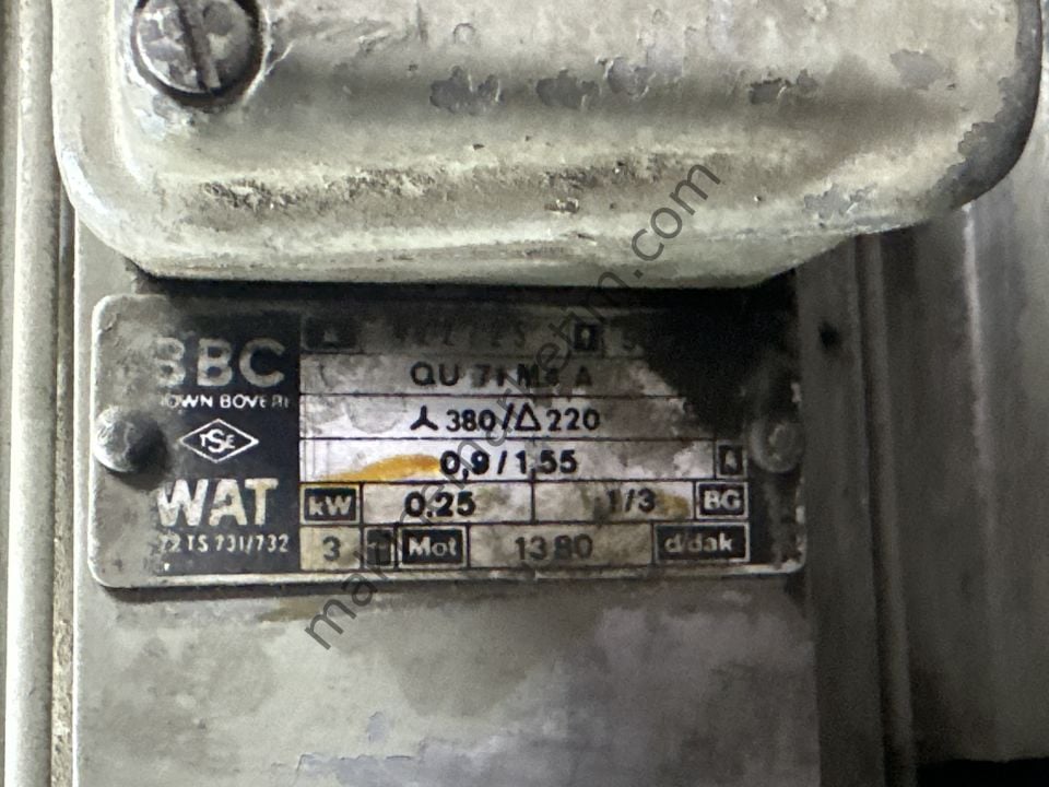 WAT 380V 0.25KW 1400 DEVİR FAN MOTORU