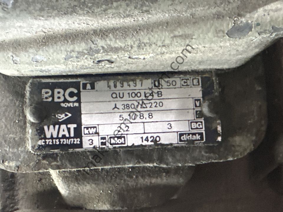 WAT 380V 2.2KW 1400 DEVİR MOTOR