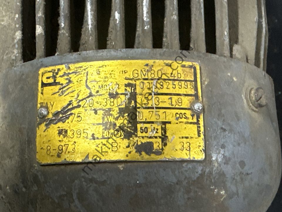 GAMAK 380V 0.75KW 1400 DEVİR MOTOR