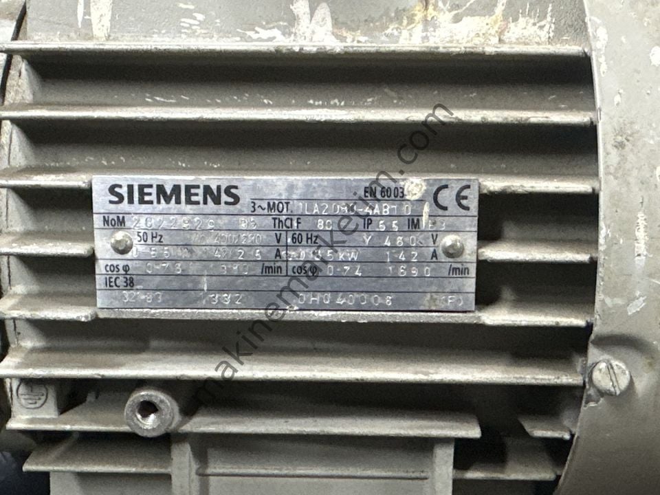 SIEMENS 380V 0.55 1400 DEVİR MOTOR
