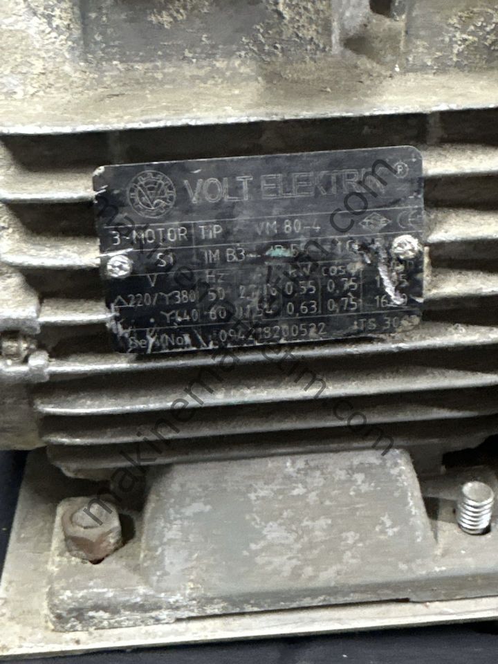 VOLT 380V 0.55KW 1400 DEVİR MOTOR