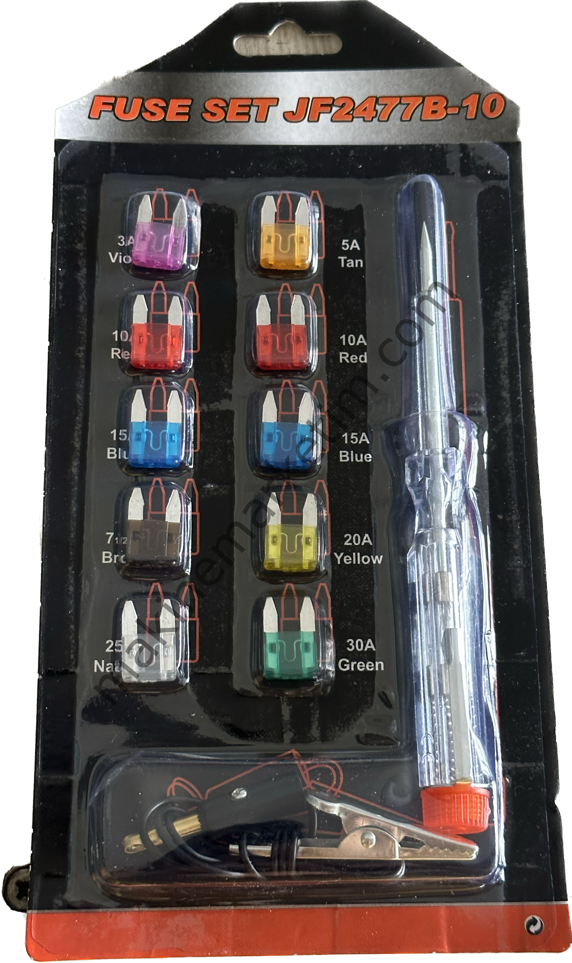 Oto Elektrik Kontrol Kalemi ve Sigorta Seti 6 12 24 Volt Uyumlu