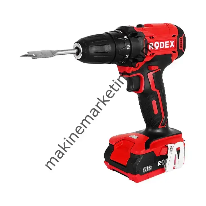 Rodex RDX3375A Akülü  Matkap Metal Mandren Setli  2 YIL GARANTİLİ
