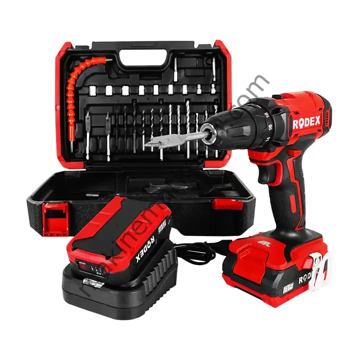 Rodex RDX3375A Akülü  Matkap Metal Mandren Setli  2 YIL GARANTİLİ